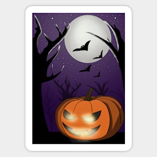 Halloween pumpkin stage Sticker